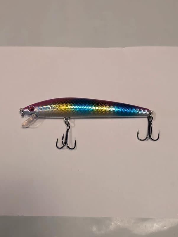 Leurre poisson nageur Minnow holographique multicolore 10 cm 8,5 g â PĂȘche carnassiers