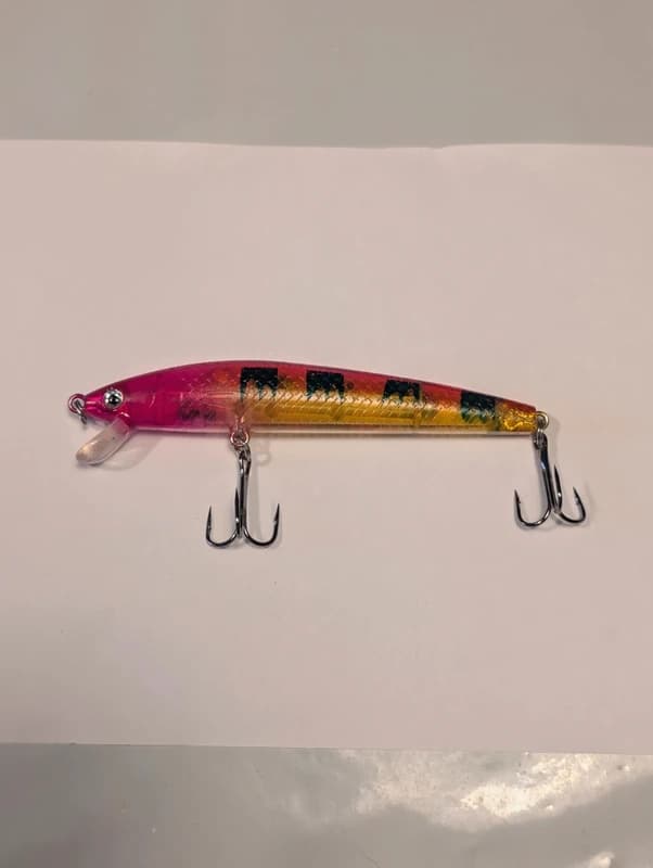 Leurre poisson nageur Minnow rose dorĂ© 10 cm 8,5 g â PĂȘche carnassiers